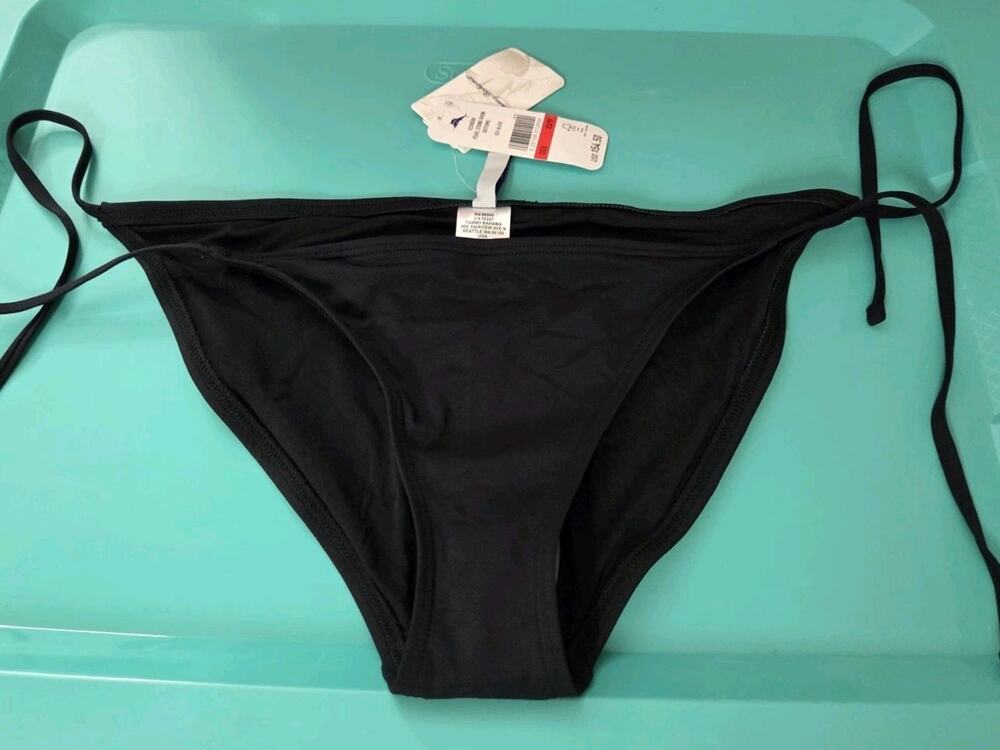 Tommy Bahama Pearl String Bikini Bottoms Black Size XS SS200588 NWT $54.50
